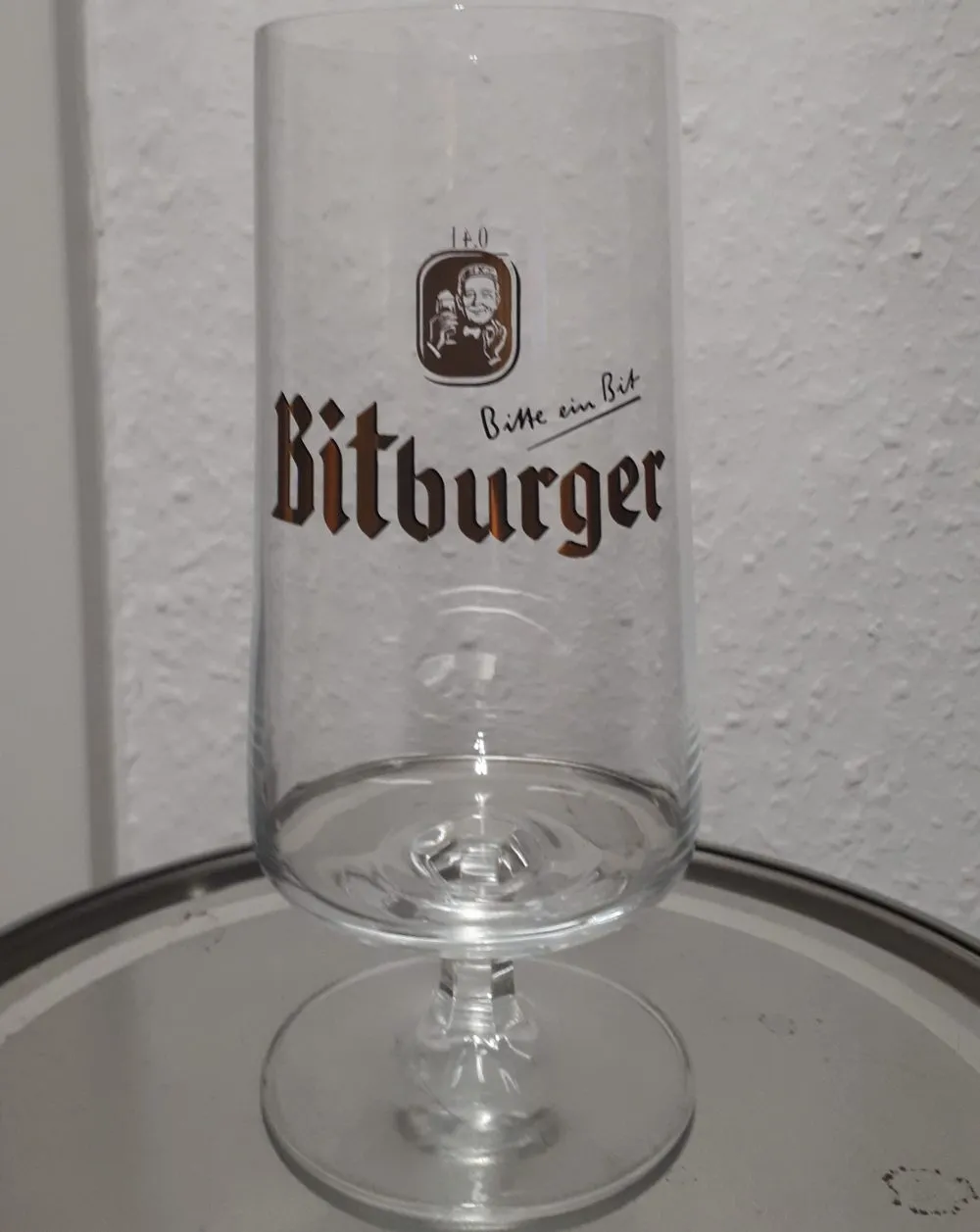 Bitburger Pokal Glass