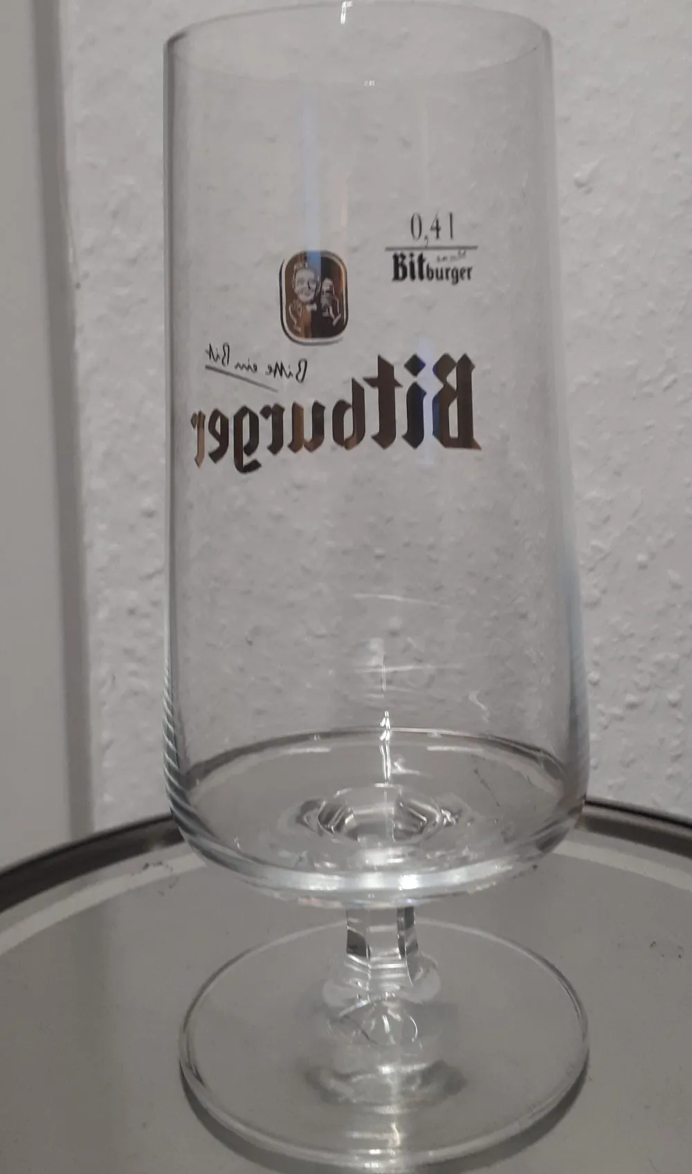 Bitburger Pokal Glass