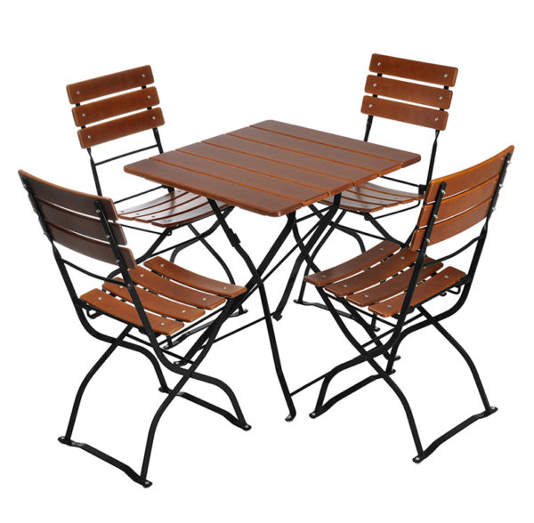 Square Table & 4 Chairs | Beer Garden Furniture